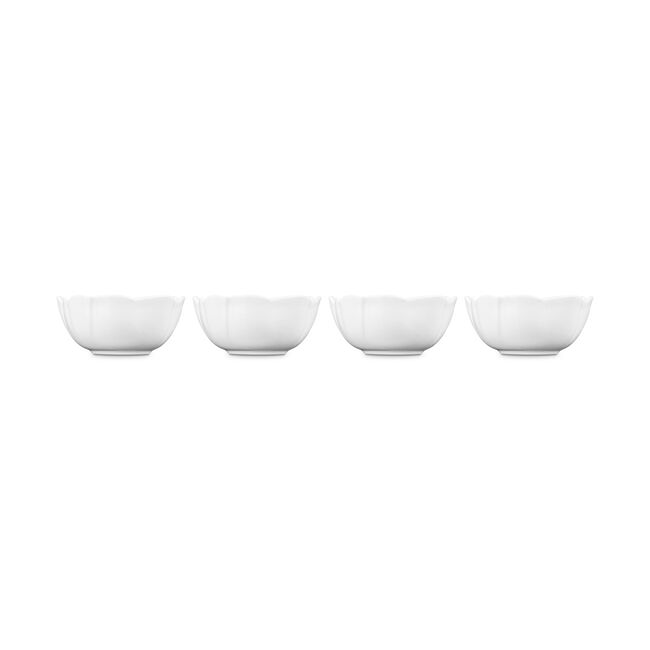 Petal Mini Bowls, Set of 4White, view 4