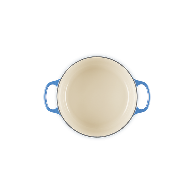 LE CREUSET 14cm 青 Le Creuset Stoneware Large 14cm Mini Cocotte