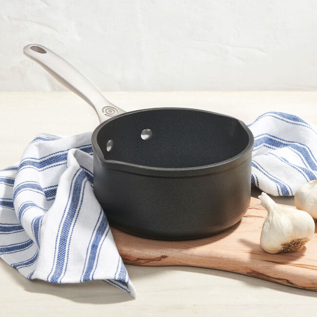 Toughened Non-stick PRO Saucepan with Dual Pour Spouts, view 1