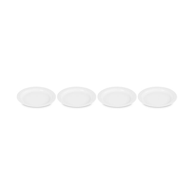 Vancouver Dinner Plates, Set of 4White, view 4