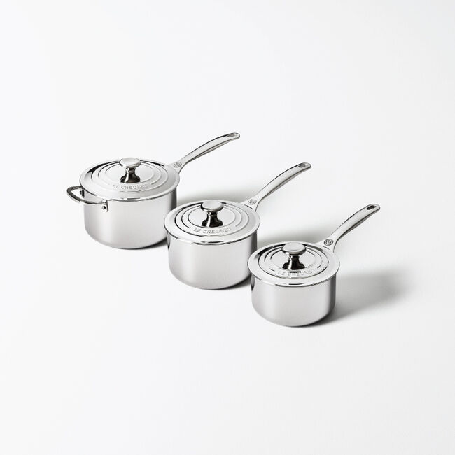 Signature Stainless Steel Saucepan, view 2