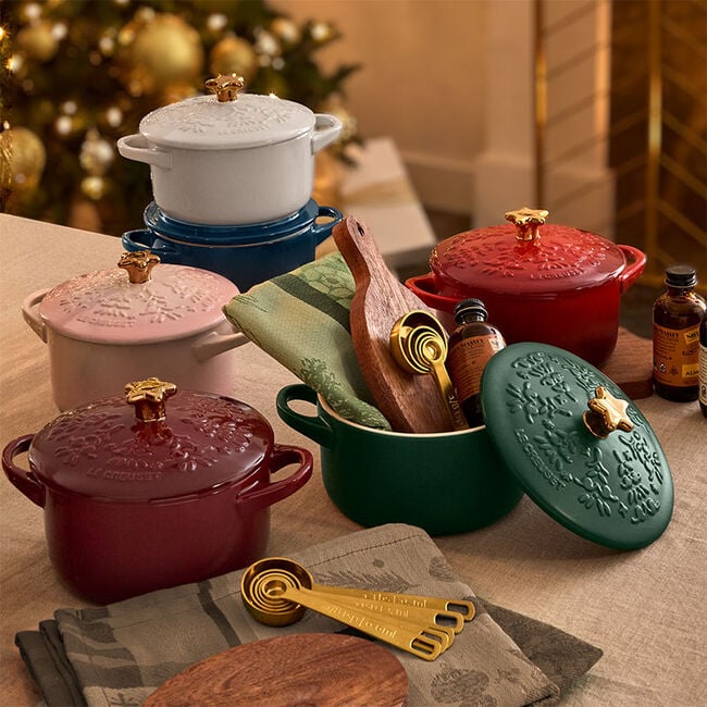 No&euml;l Collection Mini Cocotte with Gold Star Knob, view 1