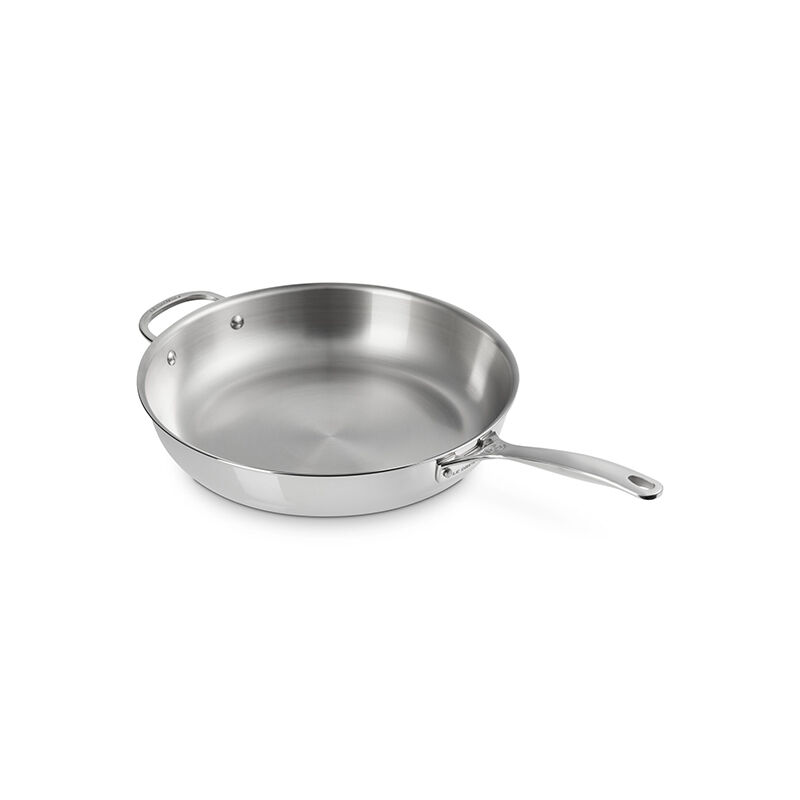 Le Creuset 12.5" Stainless Steel Deep Fry Pan - Thumbnail 4