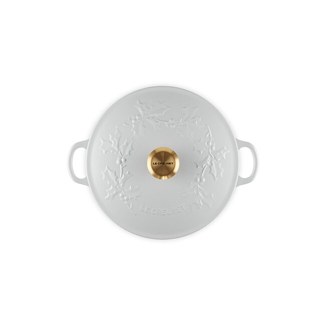 Holly Collection Traditional Round Chef’s OvenMatte White, view 2