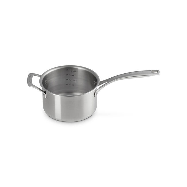 Essential Stainless Steel Saucepan with Lid, view 6
