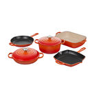 Signature Enameled Cast Iron 7-Piece Cookware Set