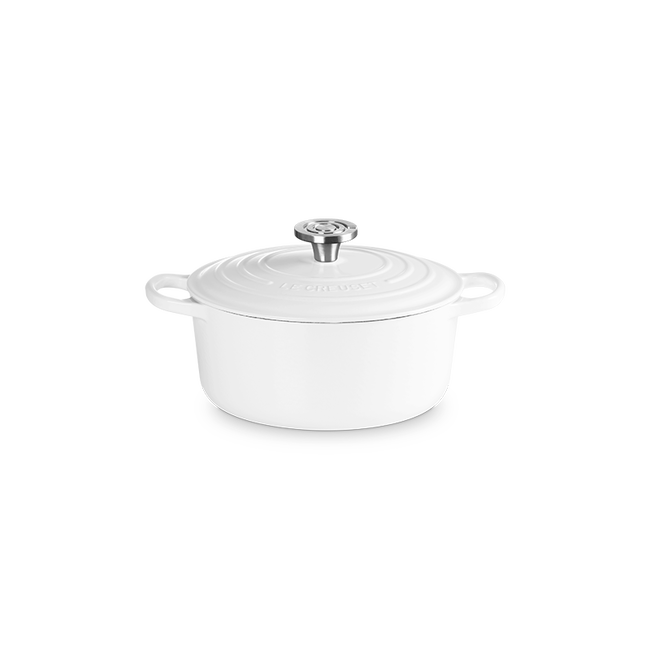Signature Round Dutch OvenWhite, view 2