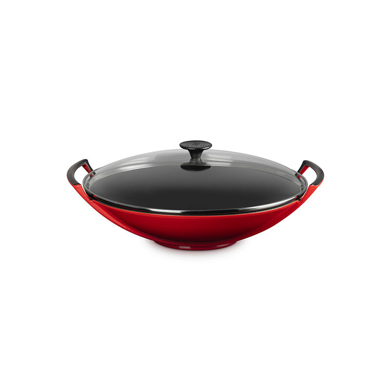 Traditional Cast Iron Wok with Glass Lid | Le Creuset®