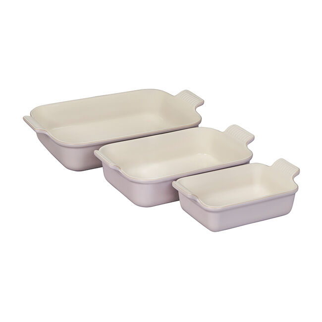 Heritage 3-Piece Rectangular Baking Dish SetShallot, view 1