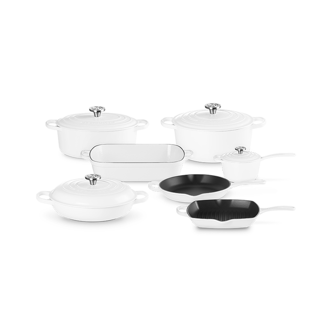 Signature Enameled Cast Iron 11-Piece Ultimate Cookware Set | Le