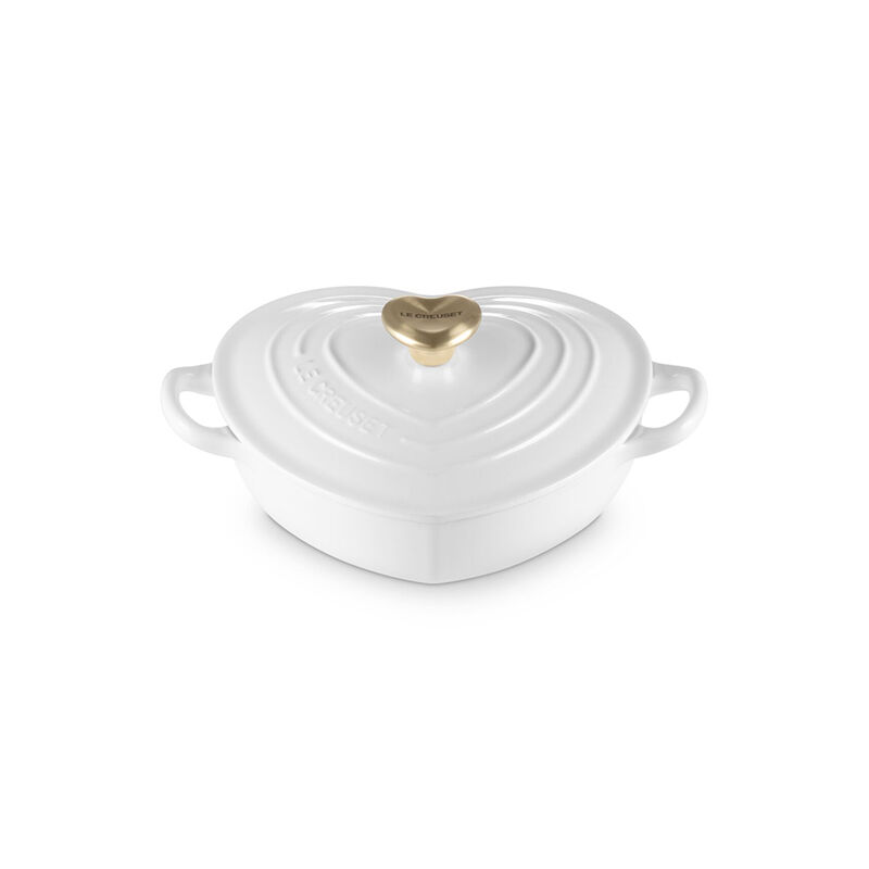Le Creuset Enameled Cast Iron Traditional Shallow Heart Cocotte - Thumbnail 3