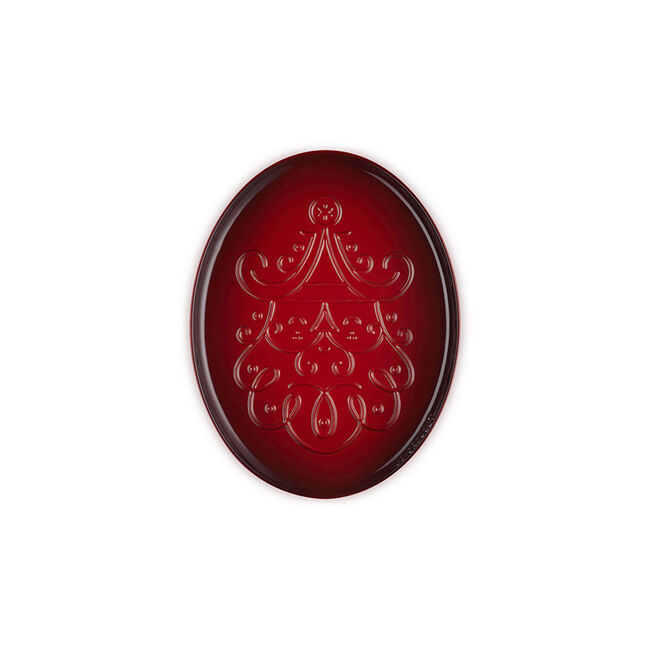 N&ouml;el Collection Santa Embossed Oval Platter, view 2