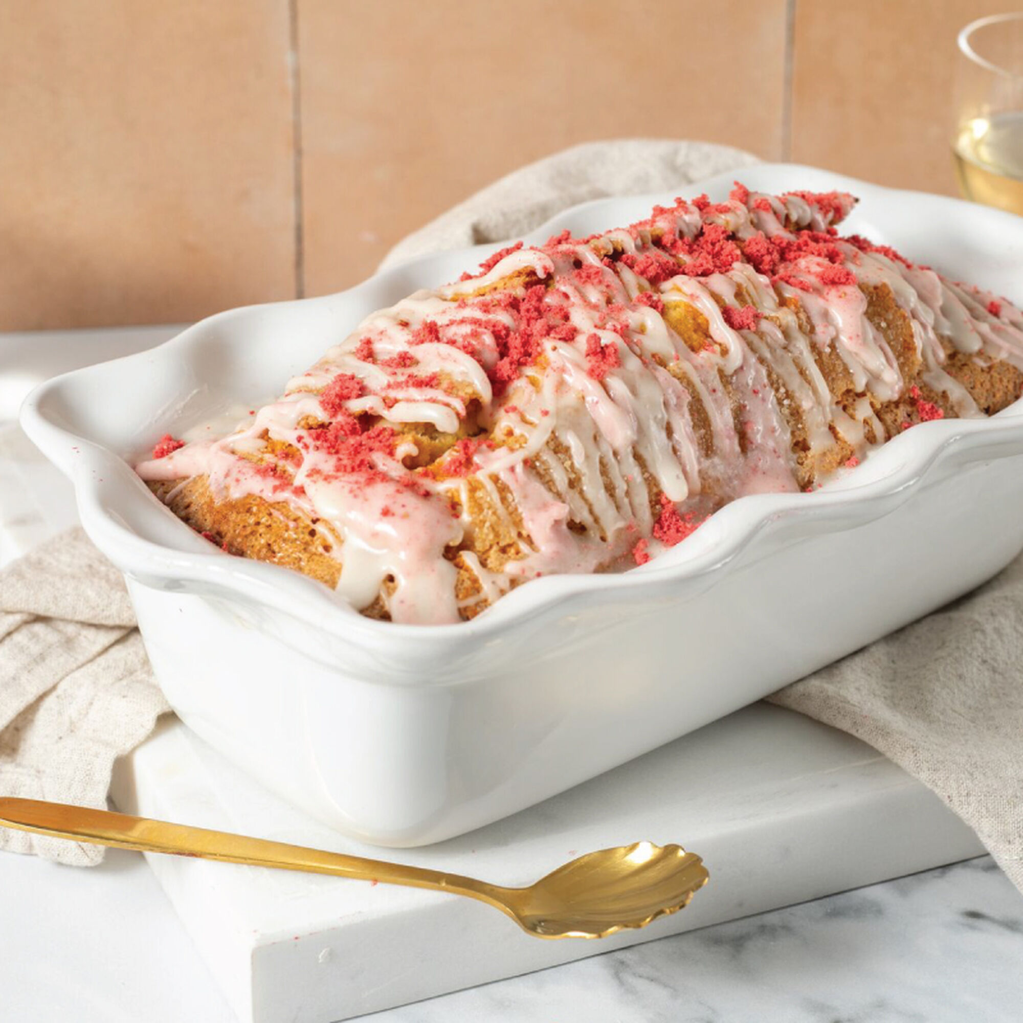 Heritage Fluted Loaf Pan - White