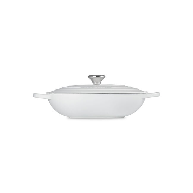 Signature Oval CasseroleMatte White, view 3