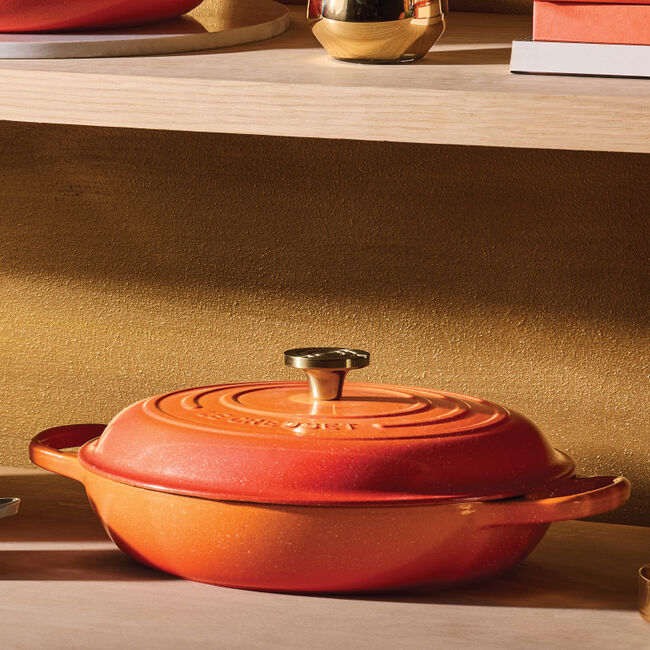 Signature Round Braiser with Crucible Knob, view 2