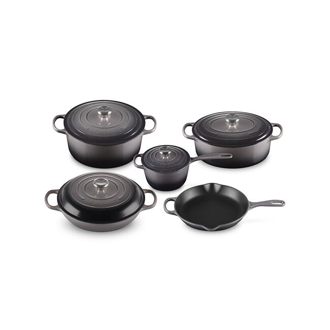 Signature Enameled Cast Iron 9-Piece Cookware Set, view 6