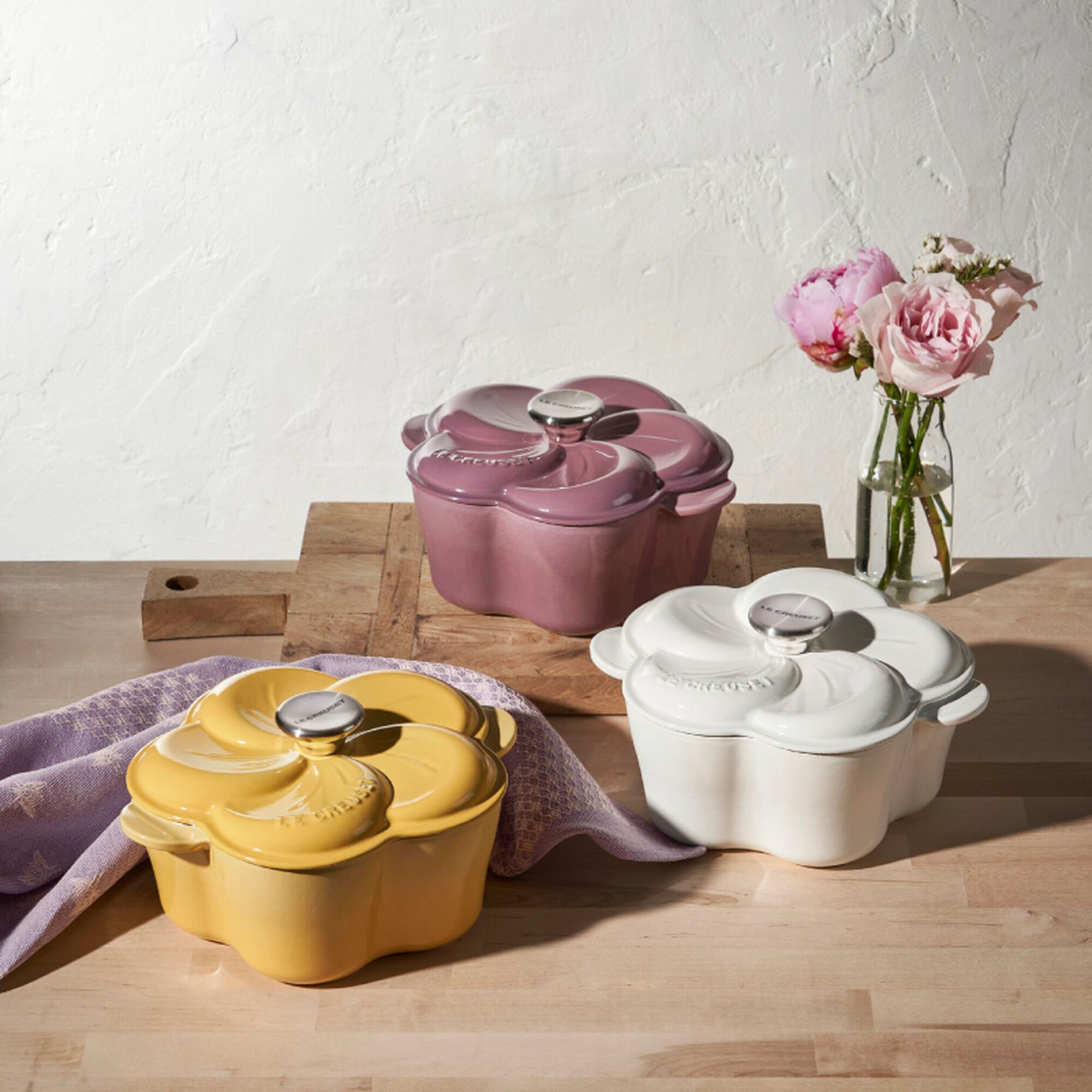 Traditional Floral Oven - Mauve Pink