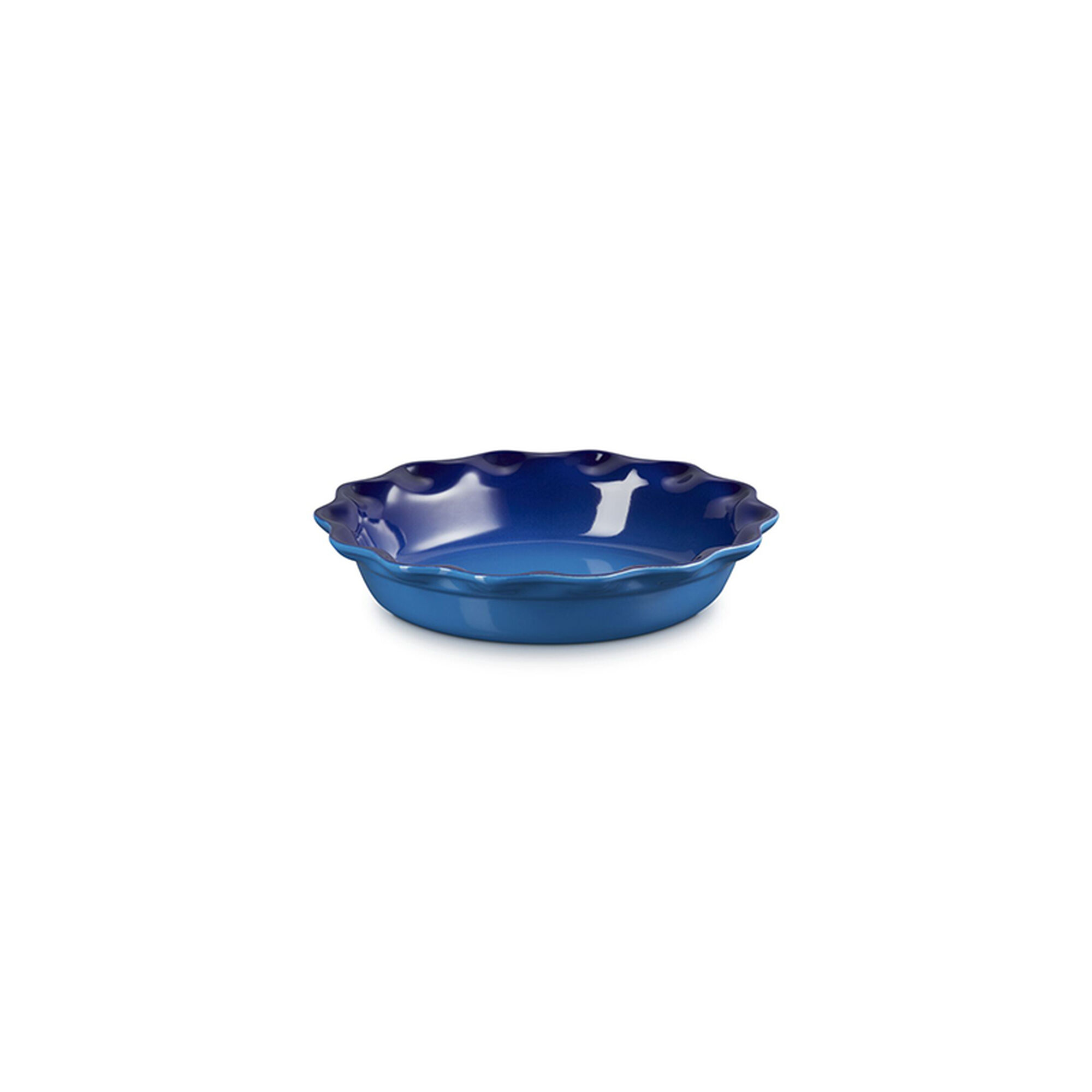 Heritage Fluted Pie Dish - Azure
