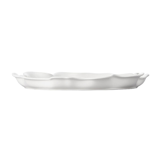 Iris Collection Serving PlatterWhite, view 5