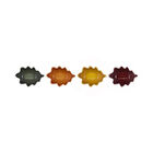 Mini French Oak Leaf Bowls, Set of 4