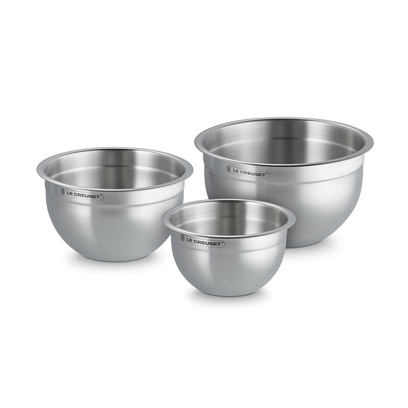 【LE CREUSET】ミキシングボウルセット 3点 Stainless Steel Mixing Bowls with Lids, Set of 3 | Le Creuset®