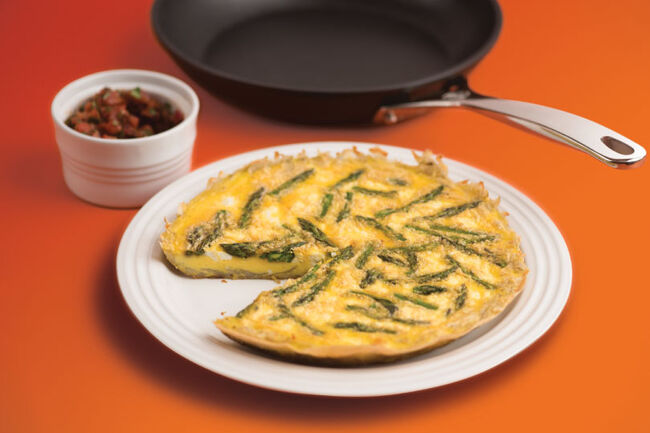 Asparagus Frittata with Tomato Chutney