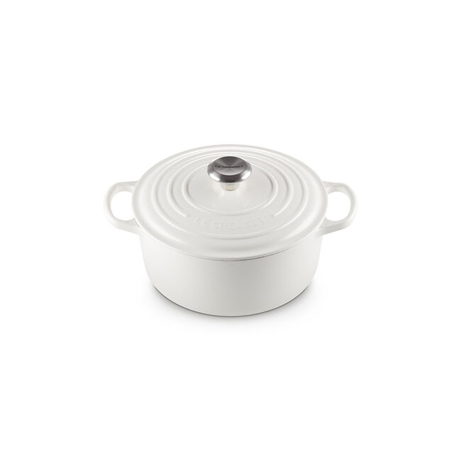 Signature Round Dutch OvenWhite, view 1