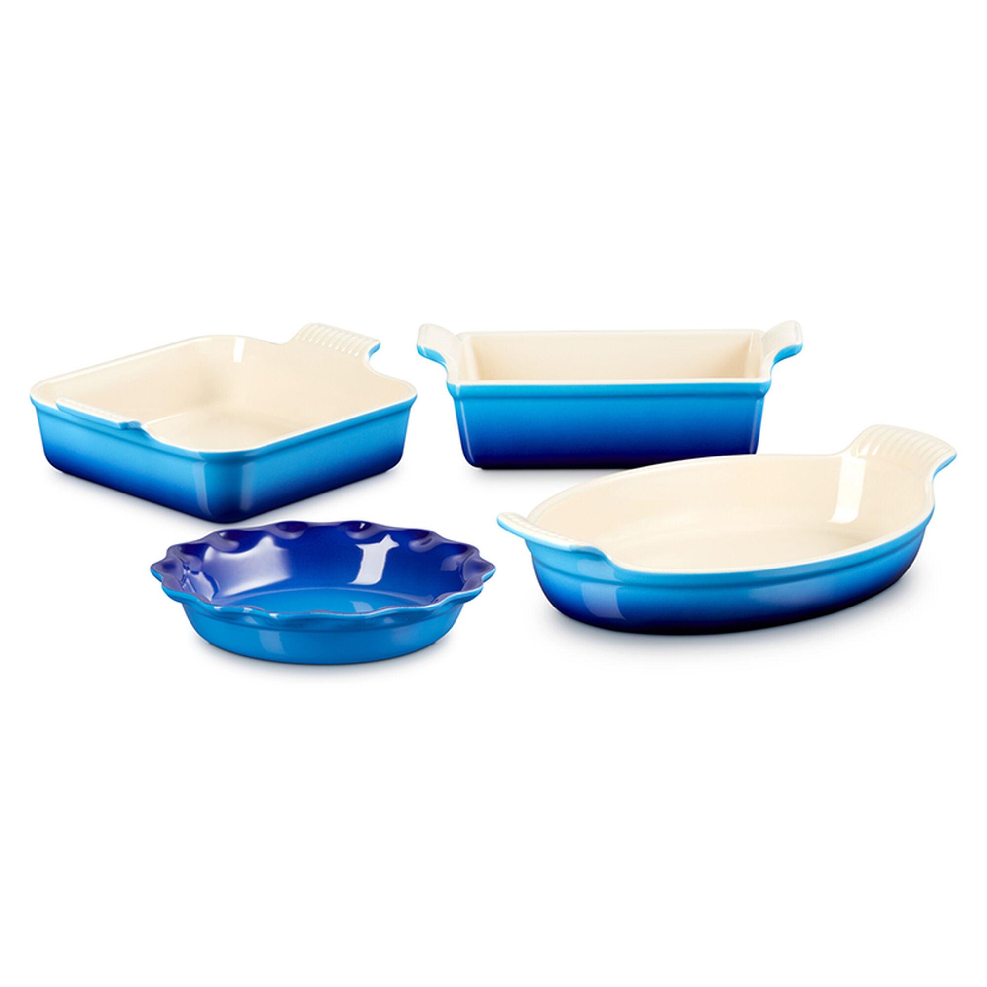 Heritage 4-Piece Bakeware Essentials Set - Azure