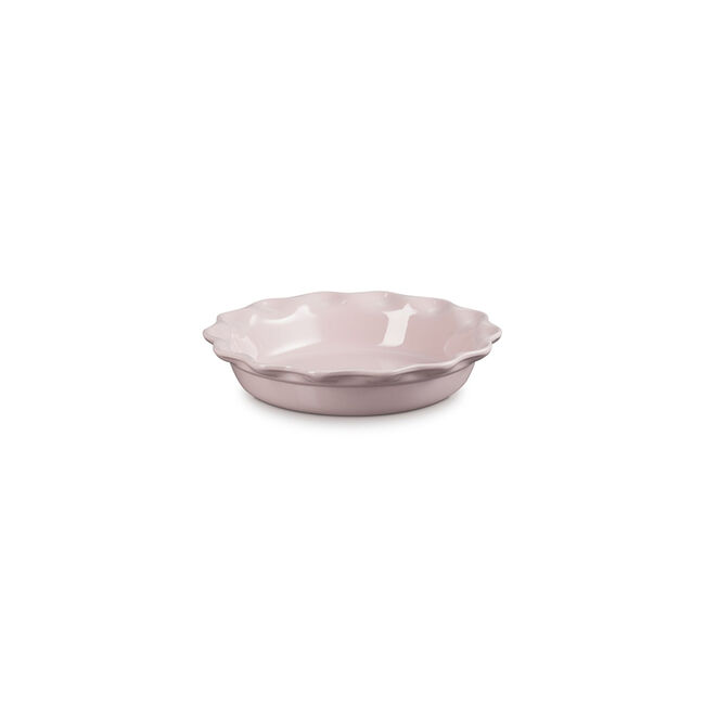 Heritage Fluted Pie DishChiffon Pink, view 1