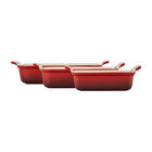 Heritage 3-Piece Rectangular Baking Dish SetCerise