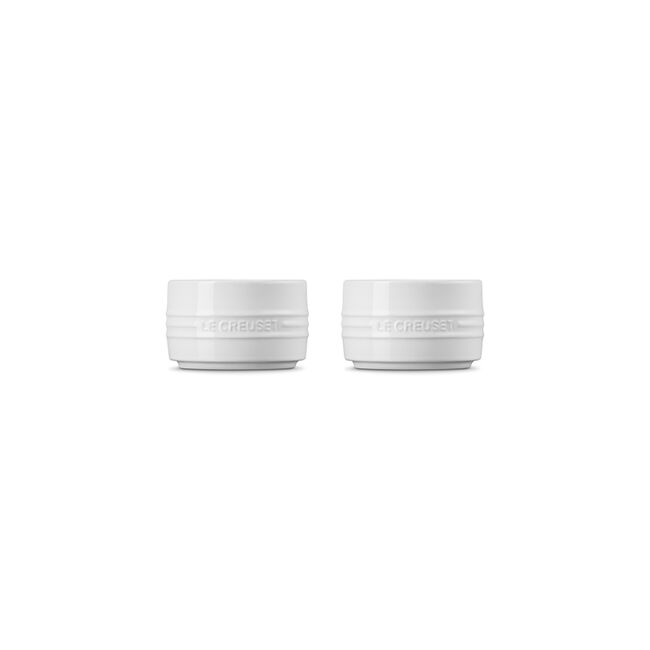 Straight Wall Ramekin, Set of 2White, view 2