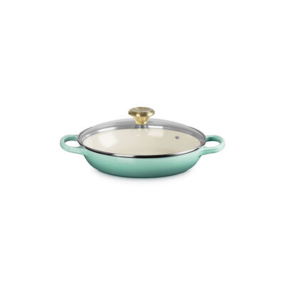 Enameled Cast Iron Signature Round Braiser with Glass Lid