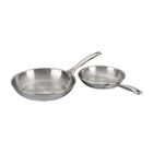 Signature Stainless Steel 2-Piece Fry Pan Set