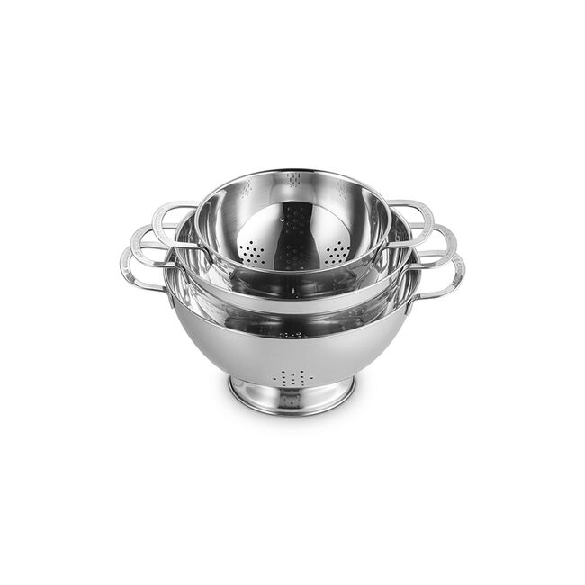 Stainless Steel 3-Piece Colander Set, view 5