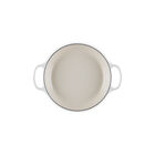 Enameled Cast Iron Signature Round Braiser with Glass LidMatte White
