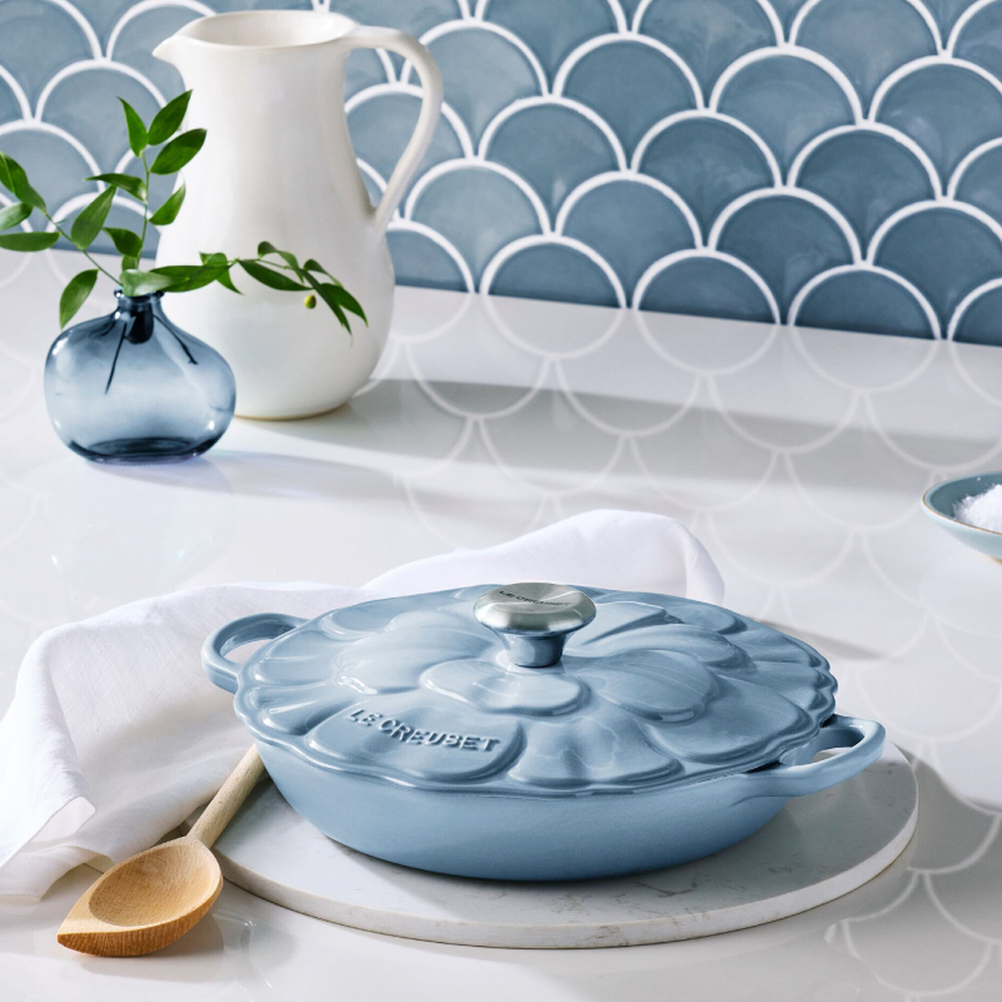 Signature Petal Braiser - Coastal Blue