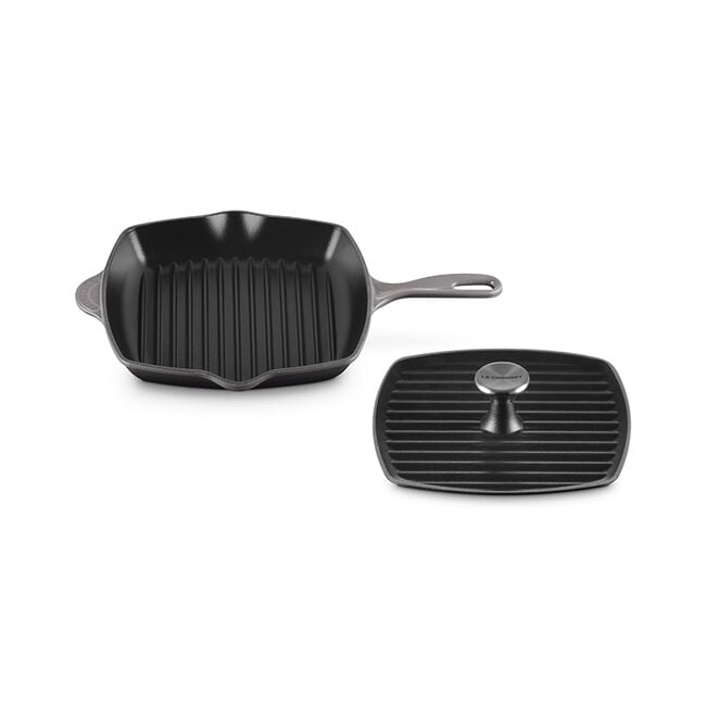 Traditional Square Skillet Grill and Panini Press Set, view 7