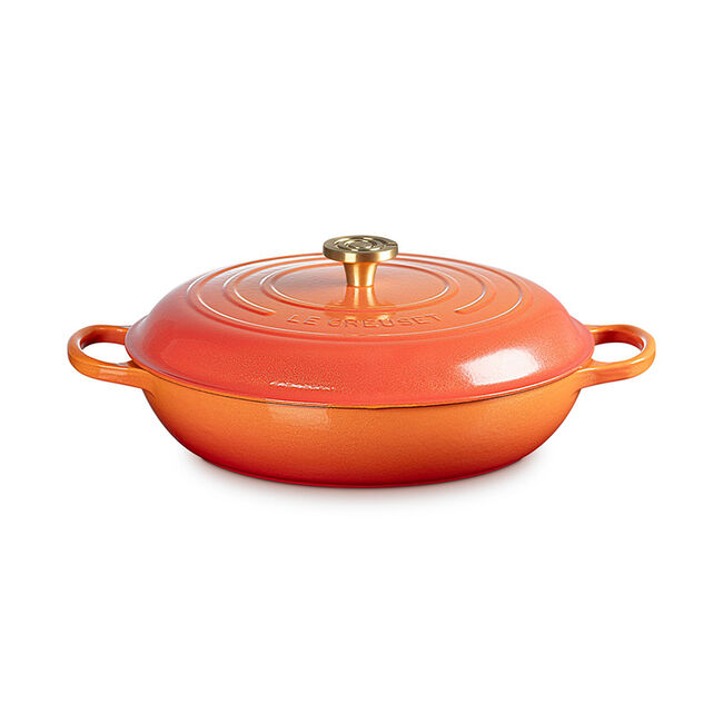Signature Round Braiser with Crucible Knob, view 2