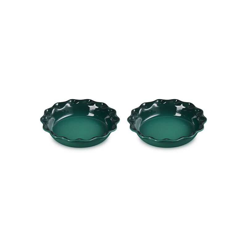 LE CREUSET ミニパイディッシュ2個セット Amazon.com: Le Creuset Stoneware Set of 2 Heritage Fluted