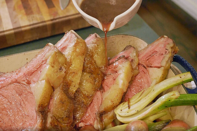 Prime Rib Roast With Fennel Potatoes And Rosemary Jus Le Creuset Official Site Put the lamb into a roasting. prime rib roast with fennel potatoes and rosemary jus