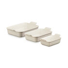 Heritage 3-Piece Rectangular Baking Dish SetBrioche