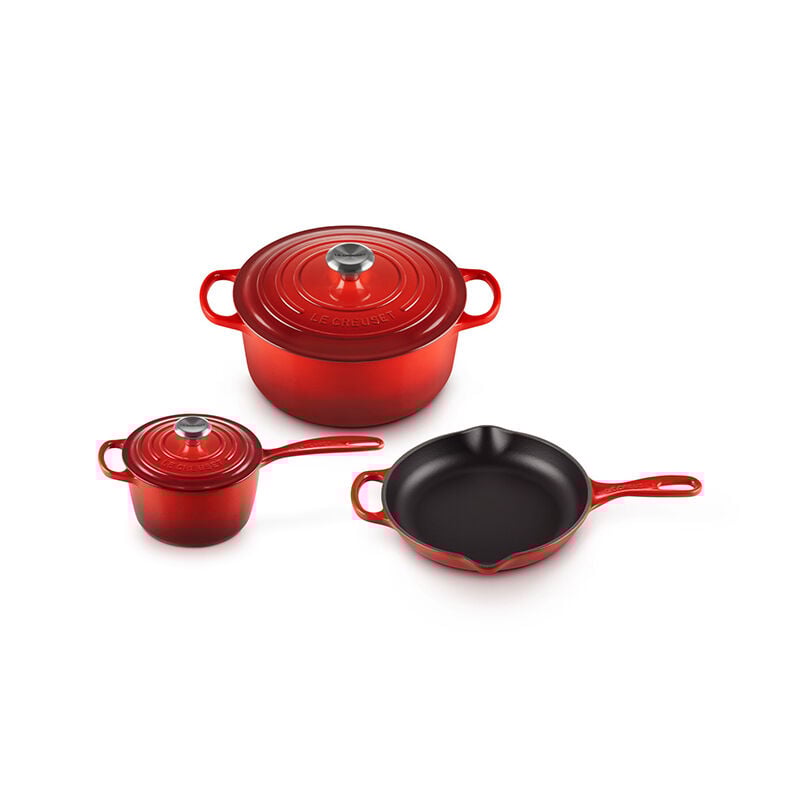 Signature Cast Iron Cookware 5-Piece Set
