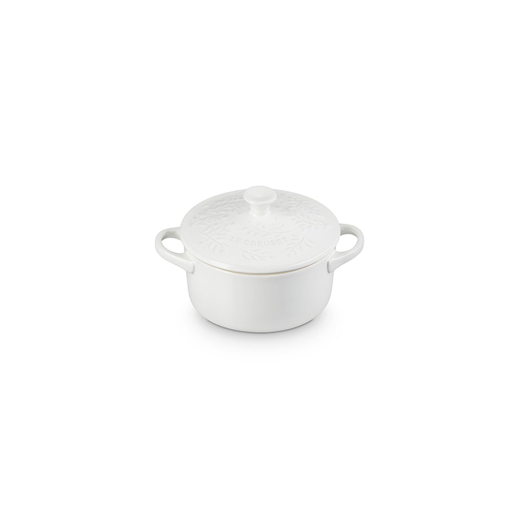 Olive Branch Collection Mini Cocotte - Matte White
