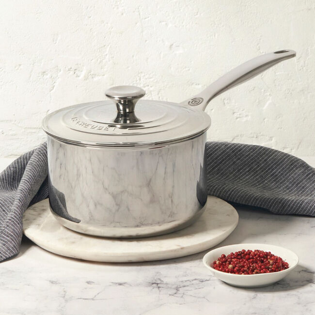 Signature Stainless Steel Saucepan, view 1