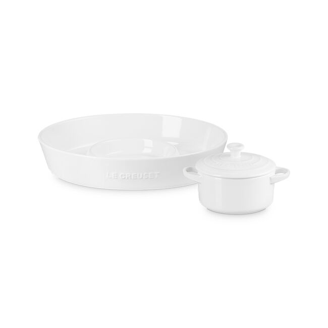 Signature Oval Chip and Dip Platter and Mini Round Cocotte Set, view 6