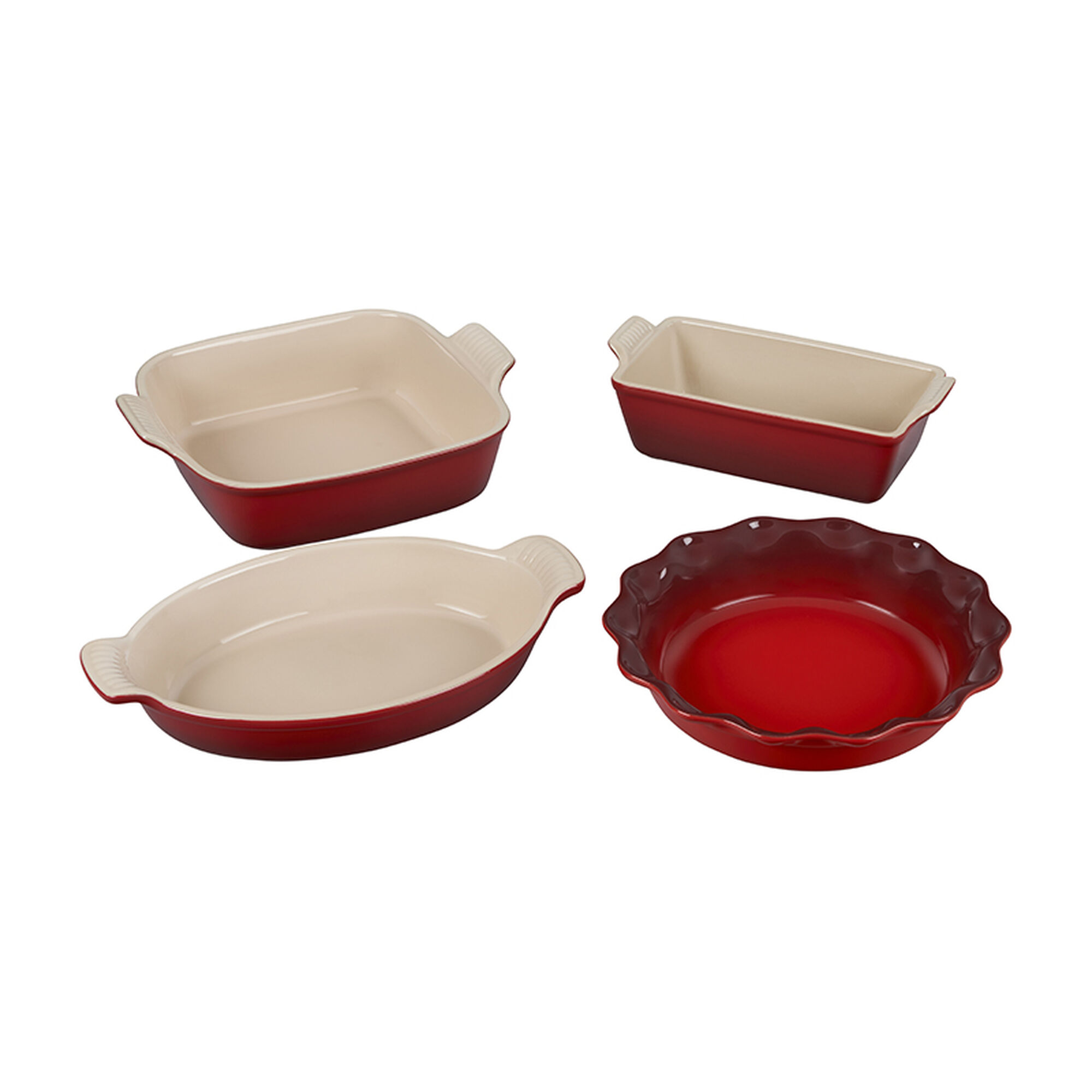 Heritage 4-Piece Bakeware Essentials Set - Cerise