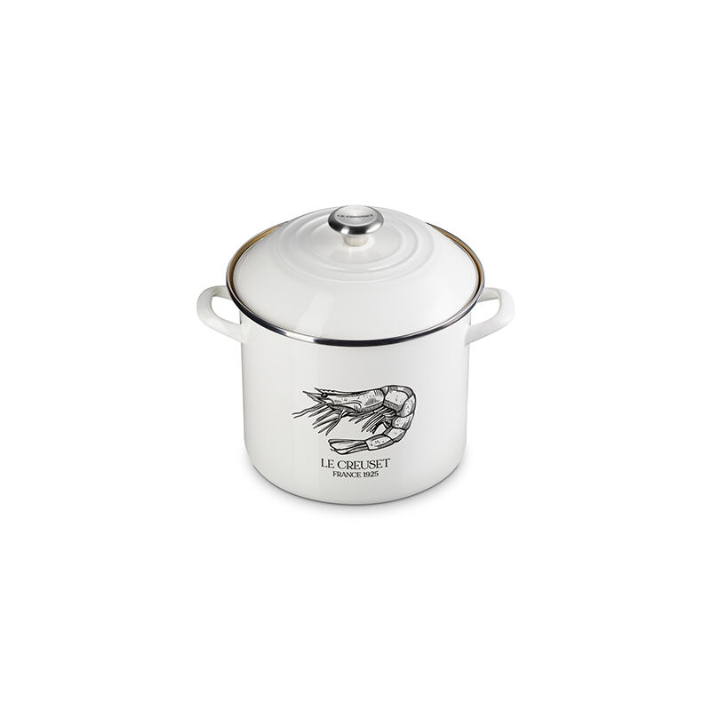 「新品」 LE CREUSET STOCKPOT WHITE Amazon.com: Le Creuset Enamel On Steel Traditional Shrimp