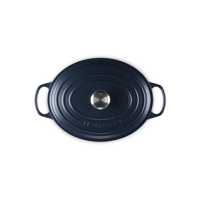 Signature Oval Dutch OvenMatte Navy, view 5