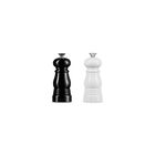 Acrylic Classic Petite Salt and Pepper Mill SetBlack and White