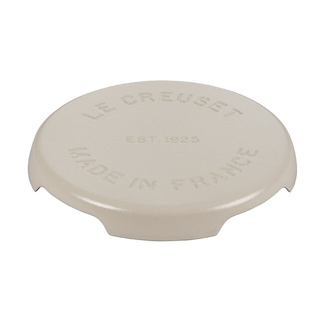 Enameled Cast Iron Signature Trivet, Biscuit